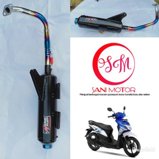 Knalpot Racing Tsukigi Beat Pop Leher Pelangi