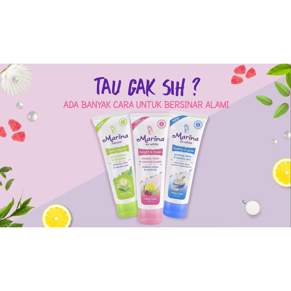 Marina facial foam uv white HL&glow