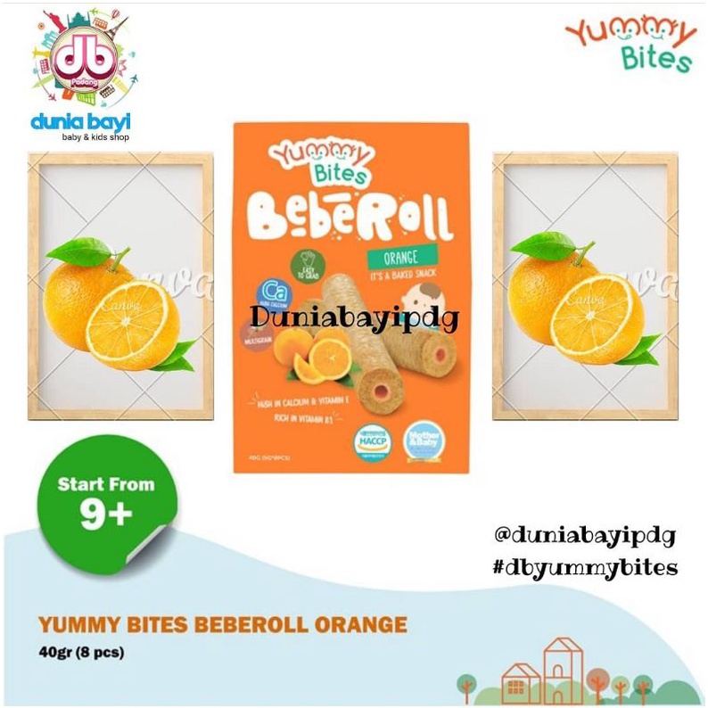 Yummy Bites Beberoll 40 gr  9 bulan+/ yummy bites beberoll