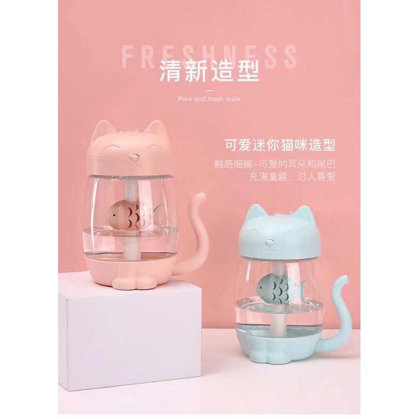 Air Humidifier Kitty / Car Humidifier 3in1 Pelembab Udara Ruangan dan Mobil