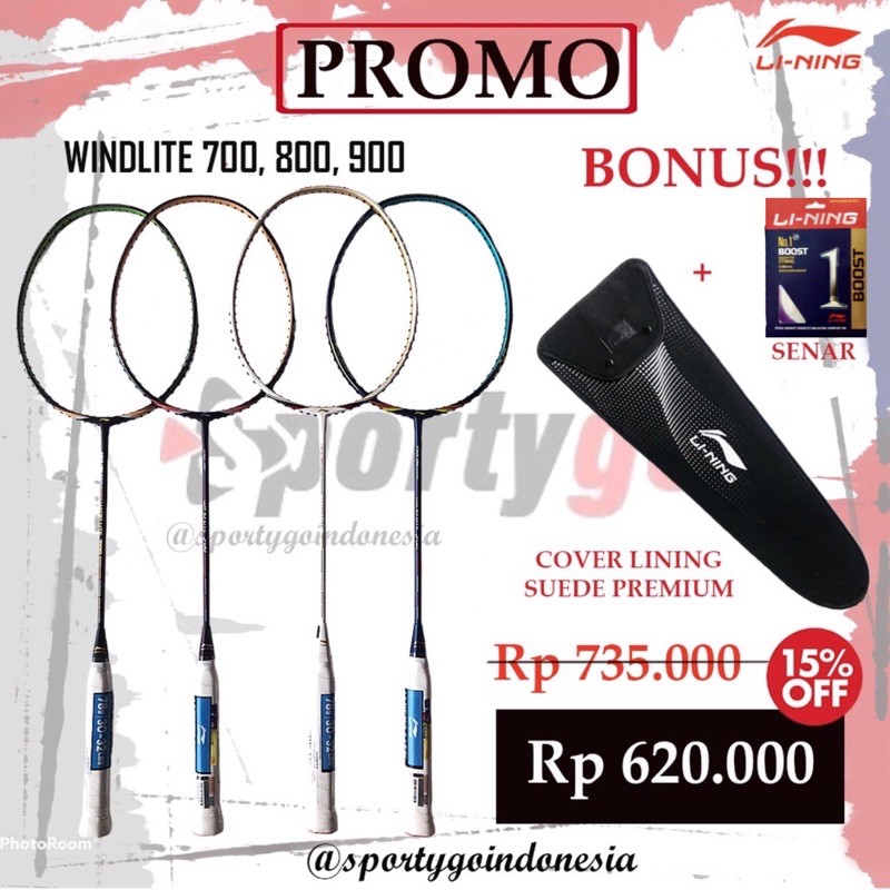 RAKET BADMINTON LI NING WIND LITE 700 , 800 , 900 / Lining Windlite 700
