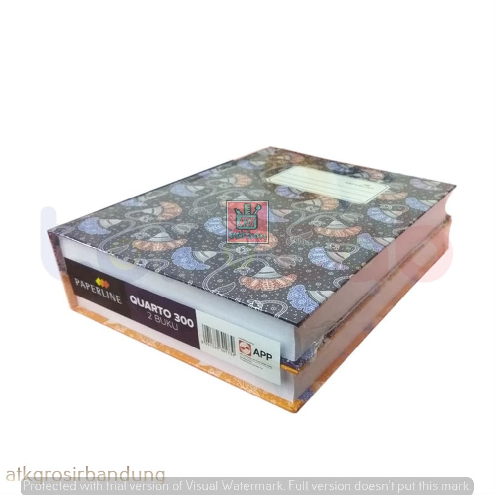 

Buku Quarto PaperLine 300 Lembar Hard Cover Sampul Tebal