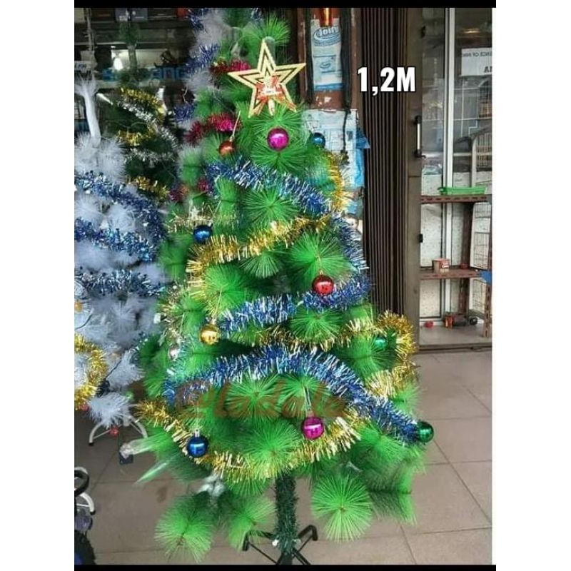 Pohon natal 1.2m(120cm/4feet) (tidak bisa cod)KOMPLIT