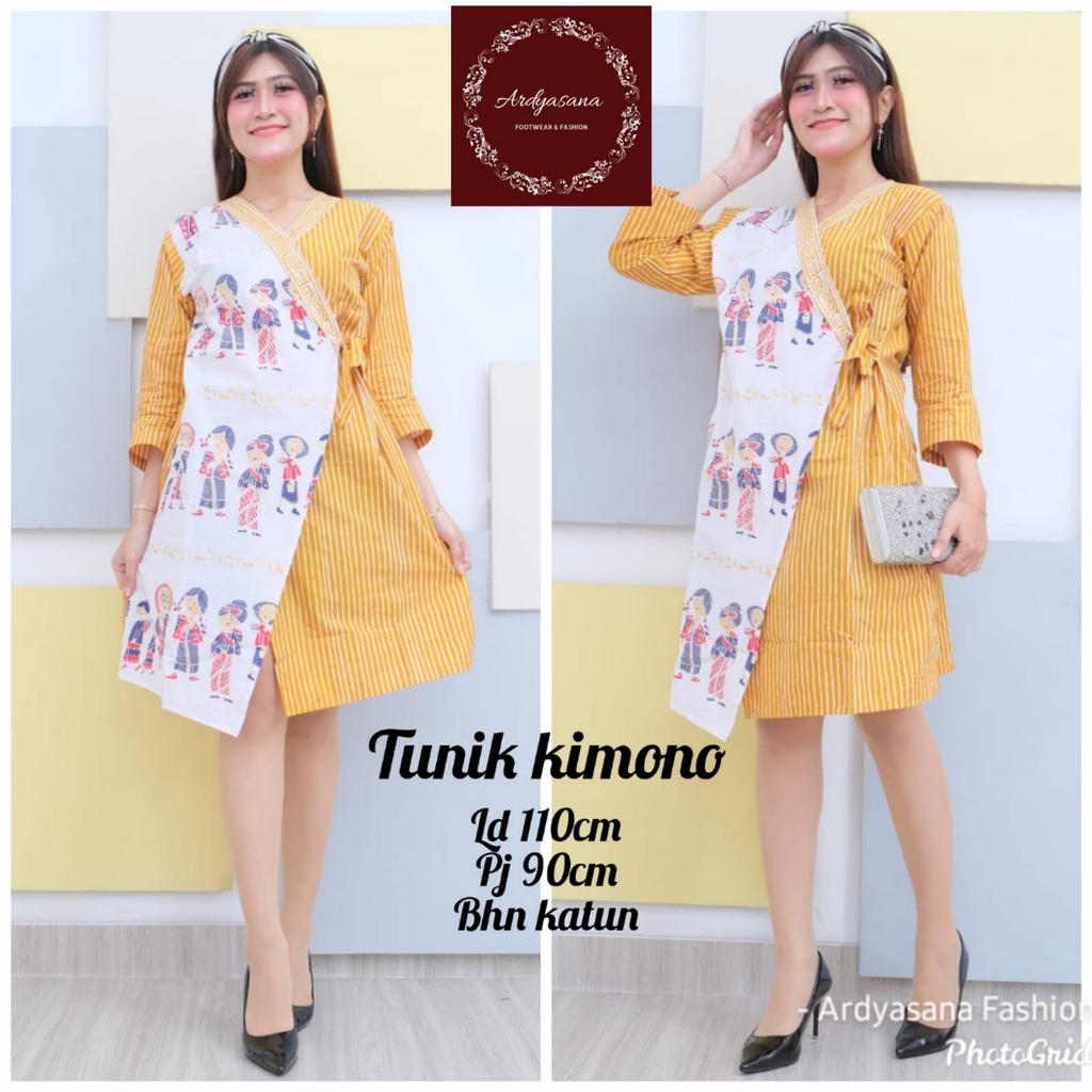 Tunik kimono ori batik solo