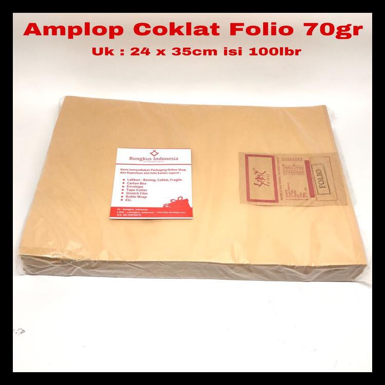 

Terlaris Amplop Coklat Folio Isi 100 Terjamin