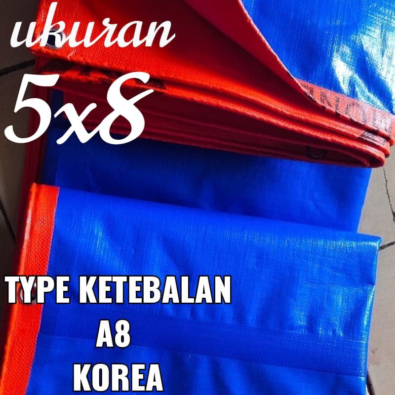 TERPAL PLASTIK A8 UKURAN 5X8 meter merk TRECK