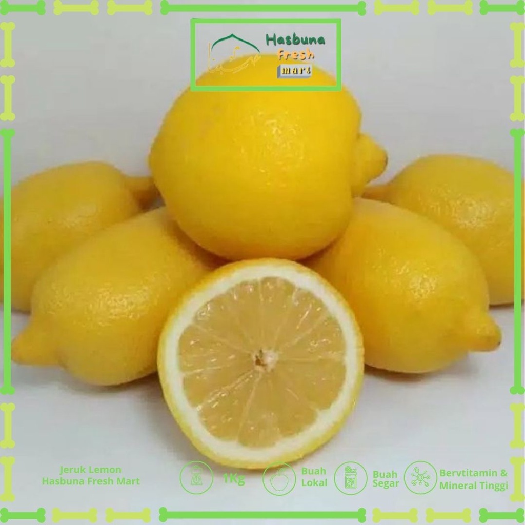 

Jeruk Lemon RRC Hasbuna fresh mart 1 Kg