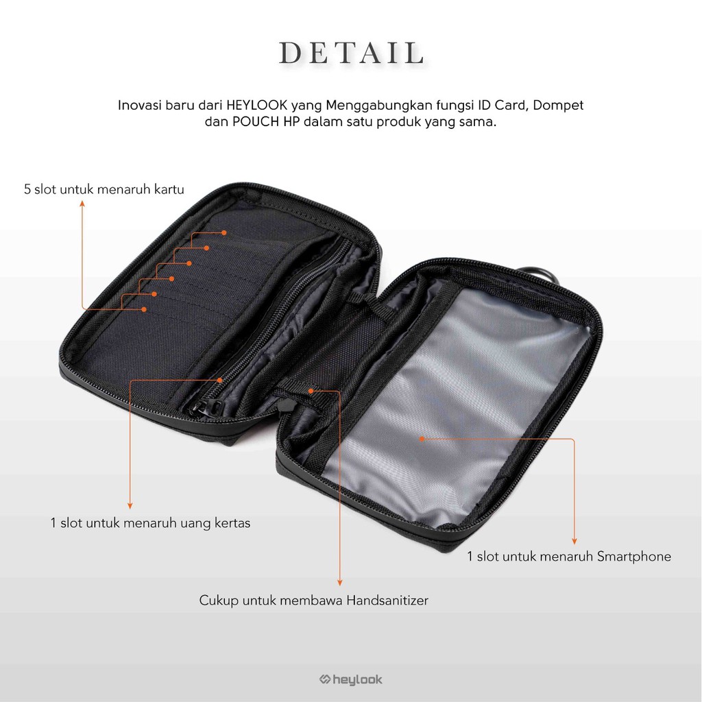Dompet Leher Hanging Wallet Tas Hp Gantung Leher Waterproof Anti Air Tas Kalung Selempang Gantung Leher
