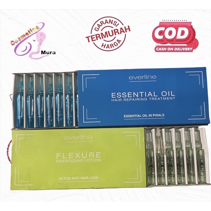 Harga per ampule // Everline essential oil shine hair reapairing treatMent // hair vitamin essetial