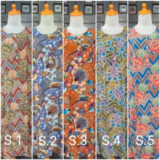  Daster  batik  jumbo L3 kencana ungu label biru Shopee  