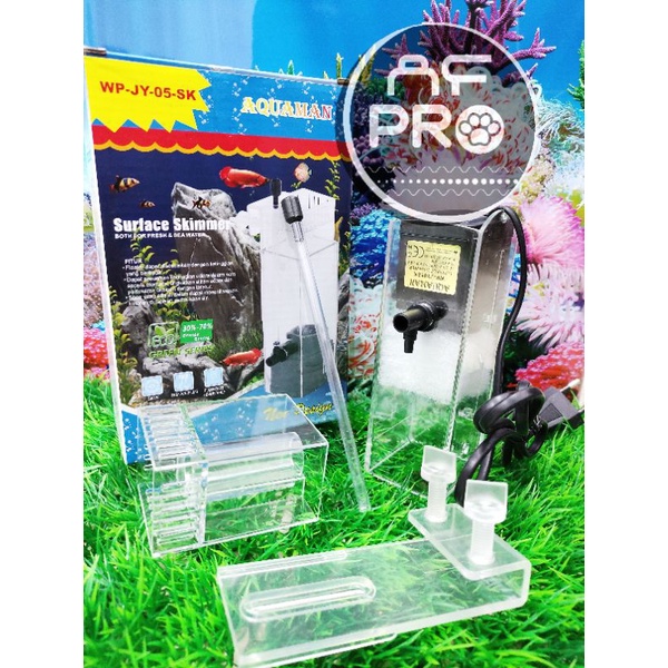 Promo murah pompa aquarium skimmer AQUAMAN SURFACE SKIMMER WP JY 05SK