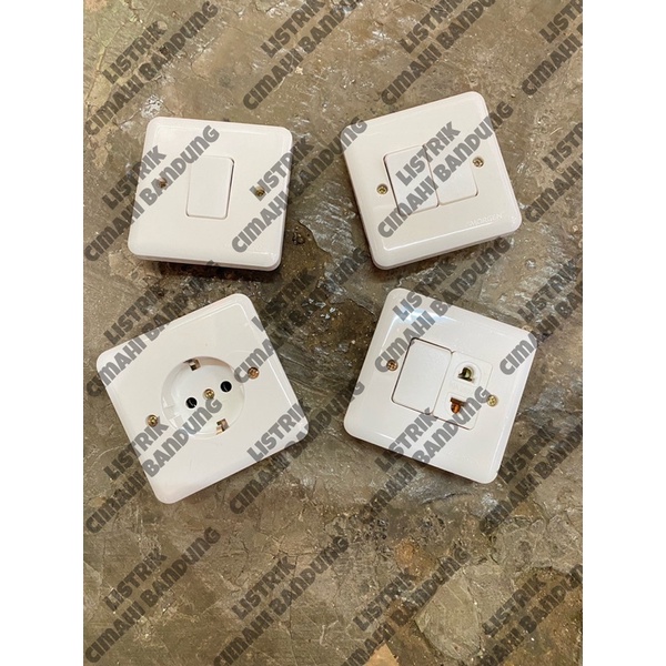 saklar dan stop kontak MORGEN inbow tanam warna putih