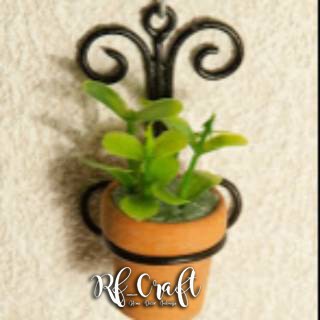 Ornamen Standing Pot Tempat Pot Dinding