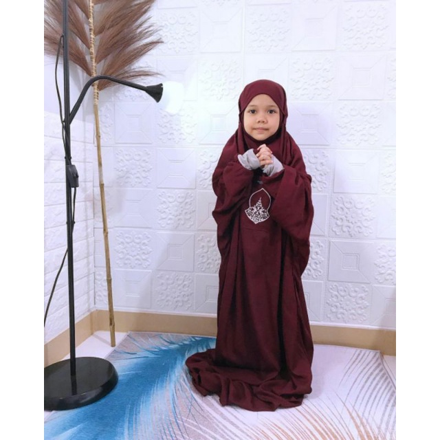 mukena terusan anak mukena Hadramaut anak mukena bordir anak