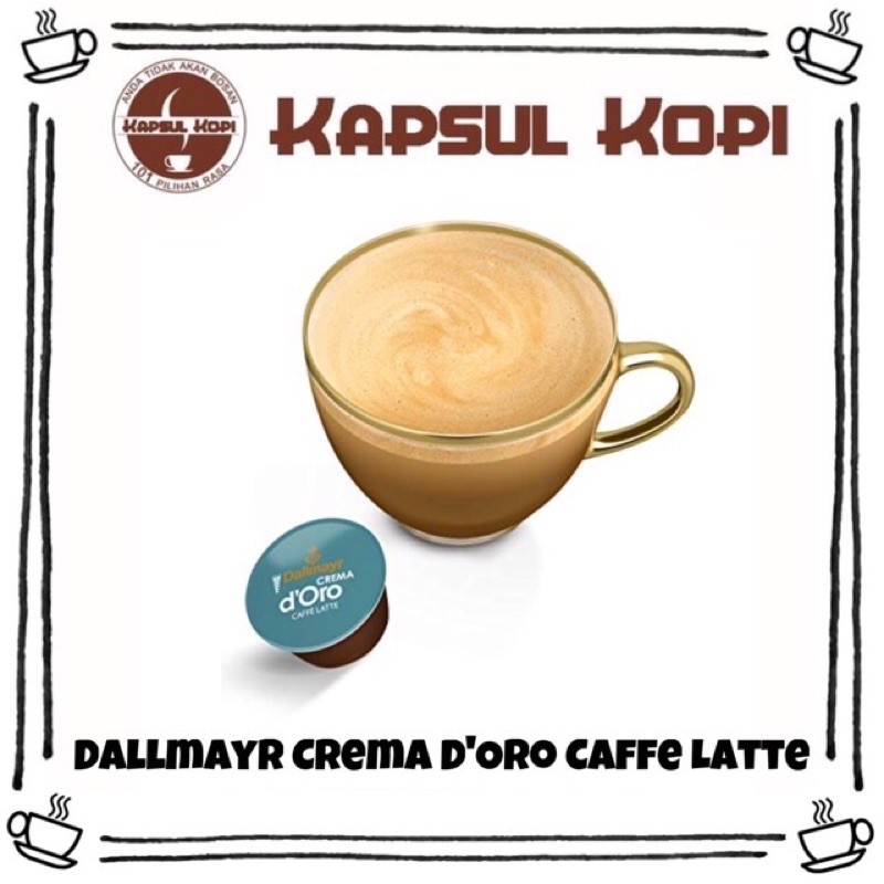 

Dallmayr Crema D’Oro Caffe Latte Ecer KapsulKopi Impor Nescafe Dolce Gusto Import Coffee Capsule