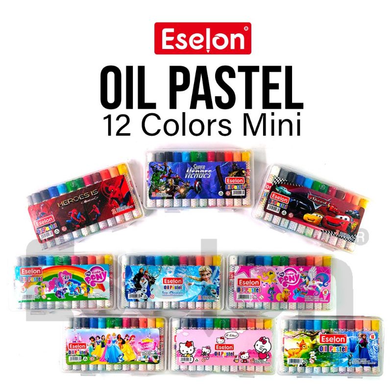 

Crayon fancy MINI Eselon 12warna / Oil Pastel MINI / Krayon MINI murah oilpastel