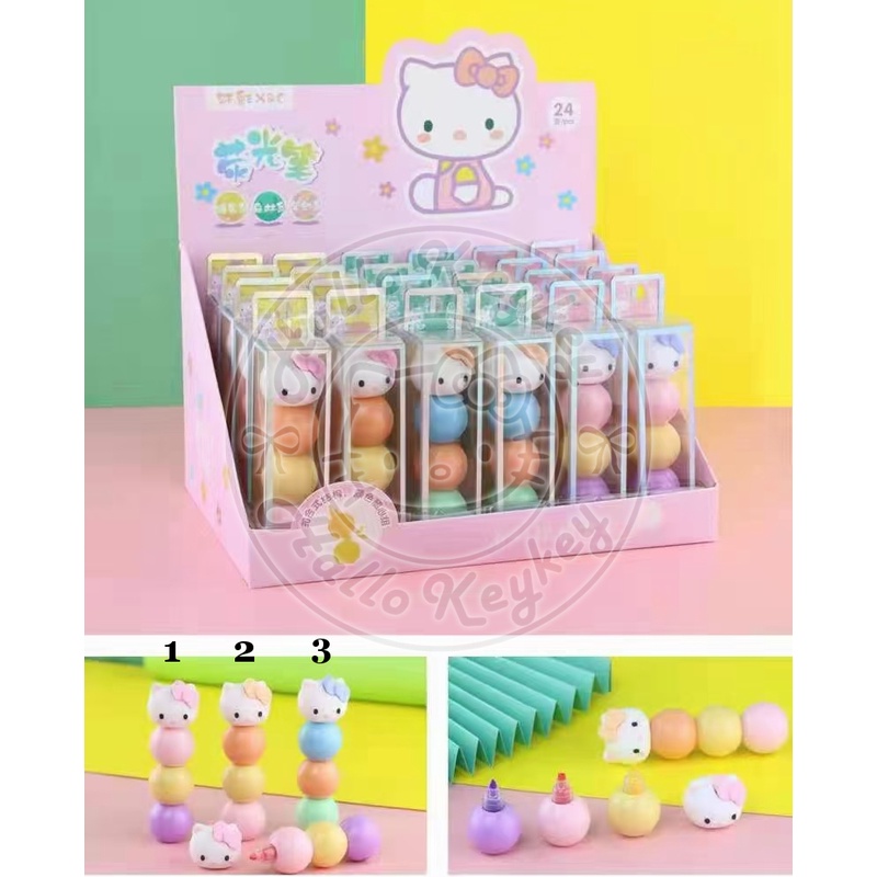 

highlighter bola susun 3 hello kitty