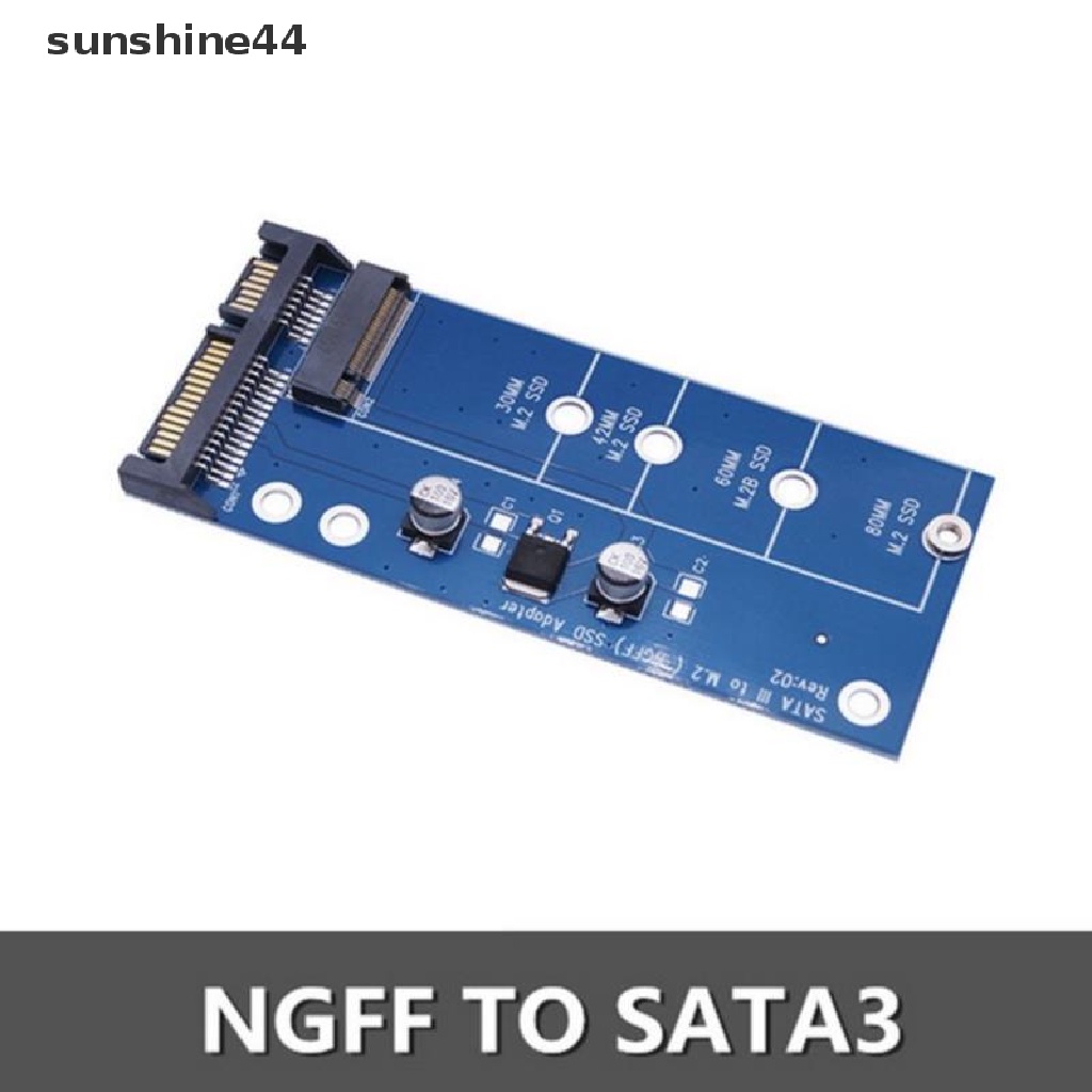 Sunshine Kartu Adapter Converter SATA Ke M2 NGFF SSD M.2 Ke SATA 3 III