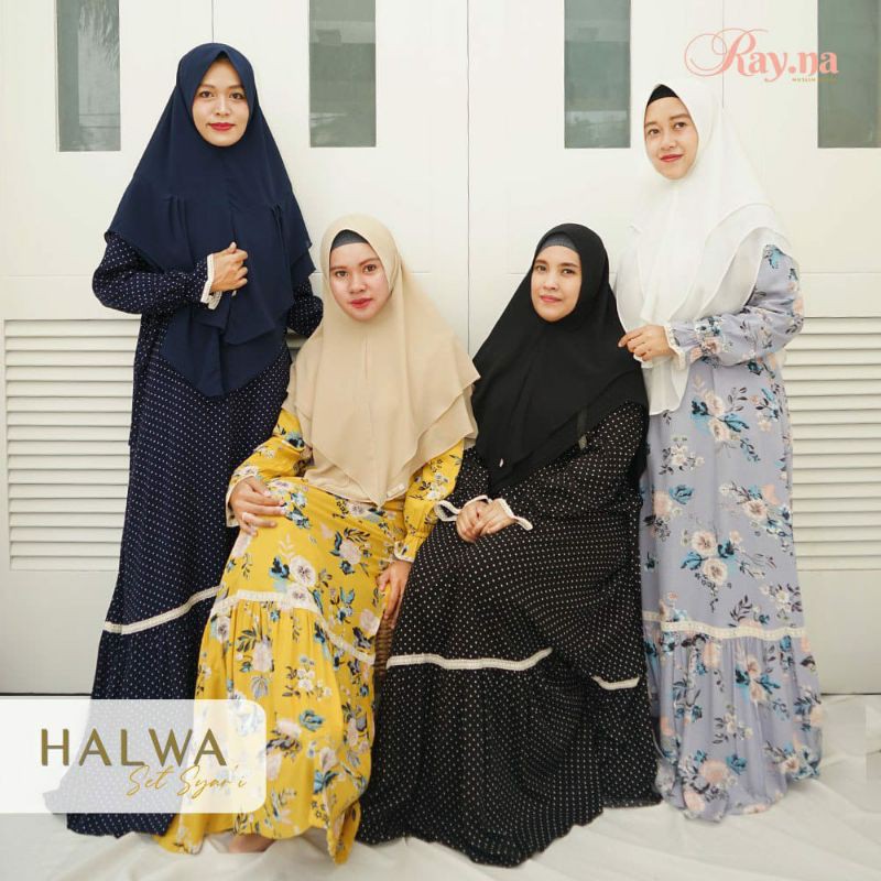 Gamis Rayon Halwa set Khimar by Rayna