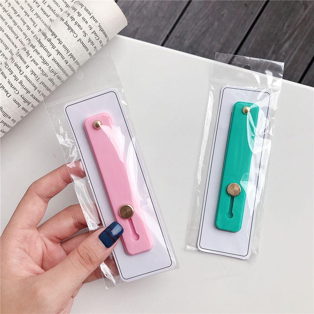 Suyo Phone Holder Candy Color Hand Band Silikon Pegangan Berdiri