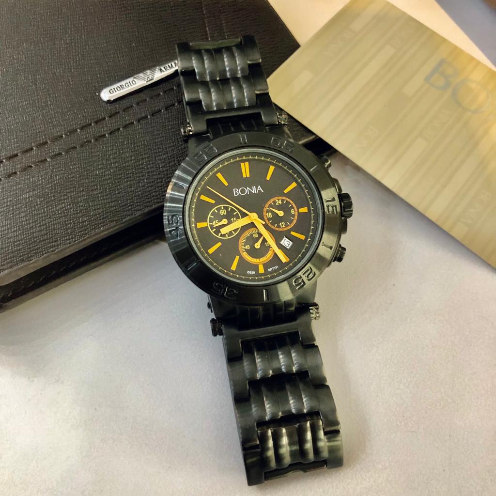 Limited Stock Jam Tangan Pria Original Brand BONIA BPT131-1732C Men Watch Material Case Dan Strap St