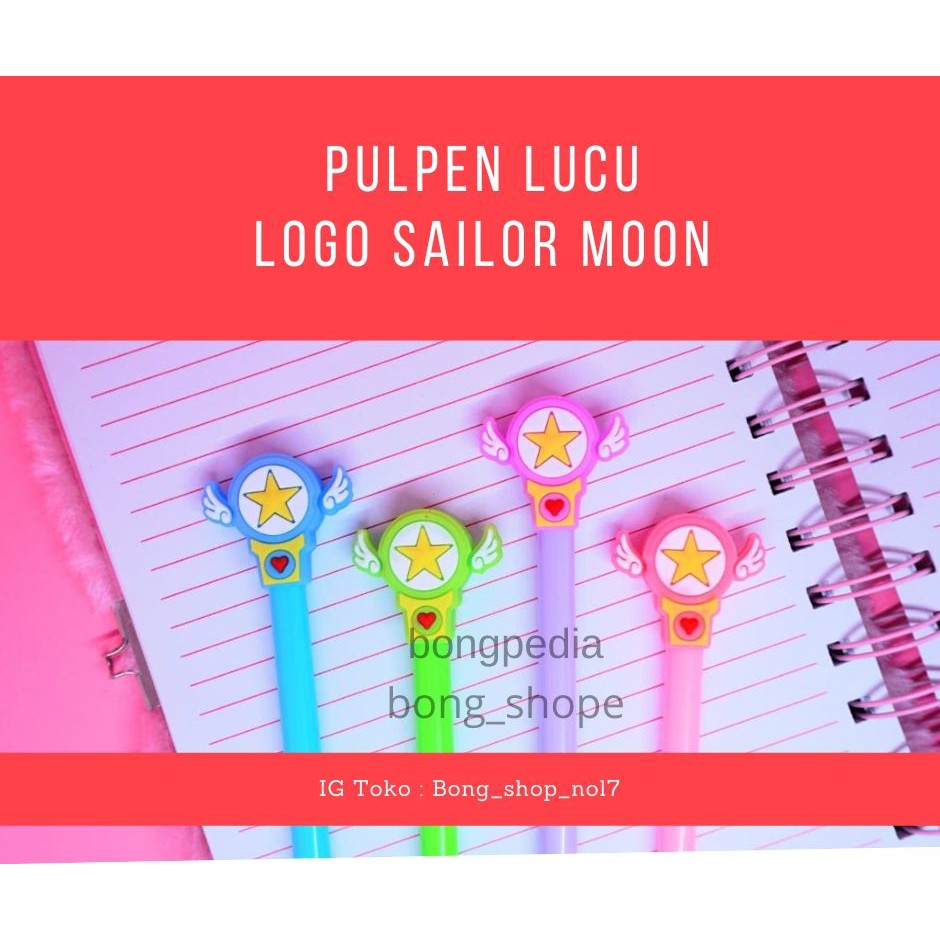 

Pulpen Lucu Bentuk Logo Sailor Moon|Pen Unik Bentuk Sailor Moon|Pena Logo Sailor Moon