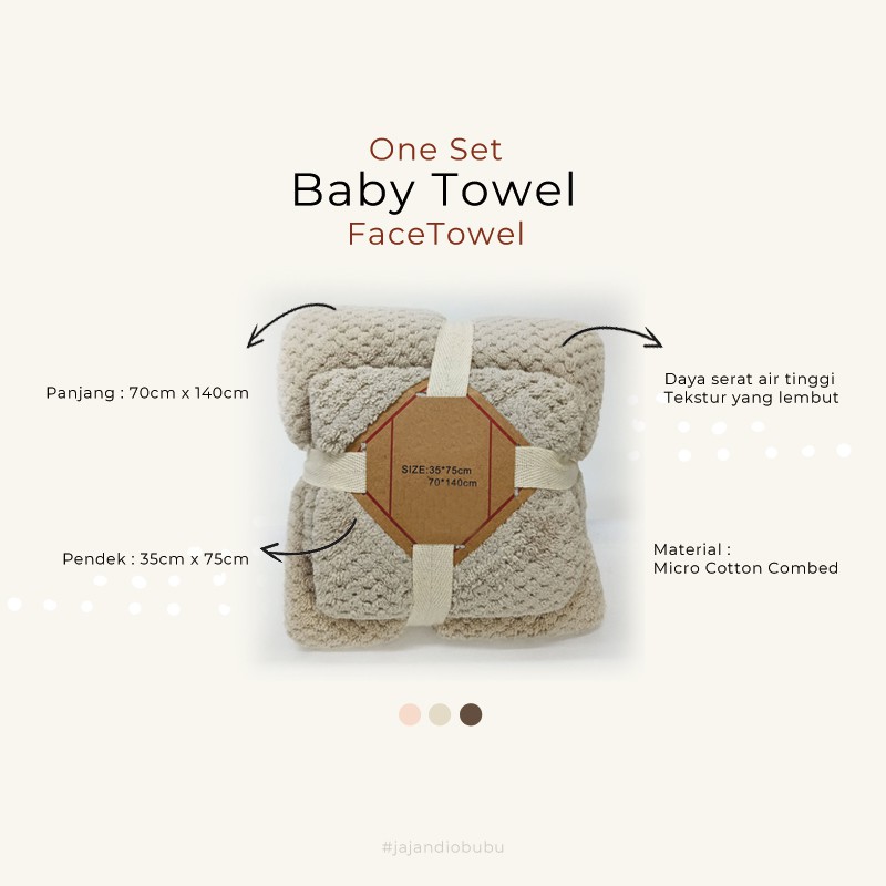 Towel Bayi | Face Towel | Handuk Anak | Handuk Microfiber