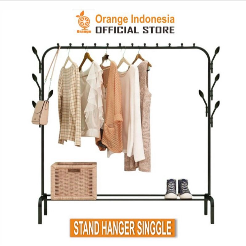 rak baju gantungan stand hanger bentuk gawang