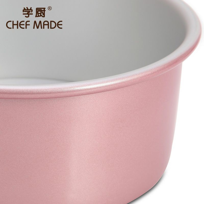 Chefmade wk9276 Pink 8inch anodized round chiffon bake cake / loyang bulat