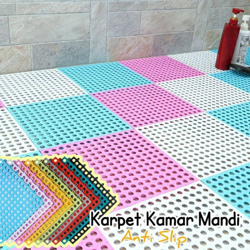 Z3 COD Banjir hoki alas lantai kamar mandi / Karpet anti slip kamar mandi