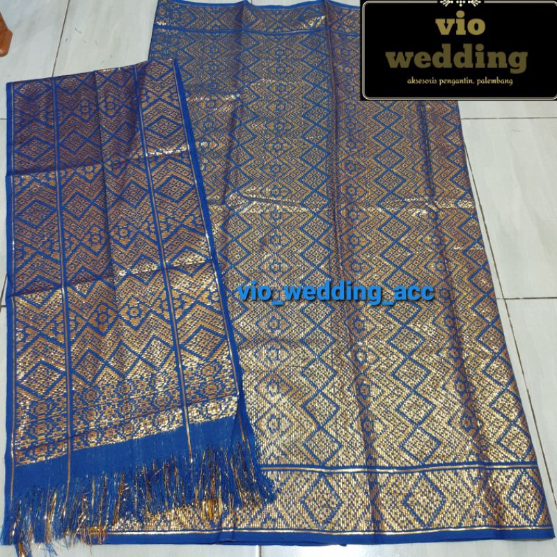 kain songket+selendang MURAH