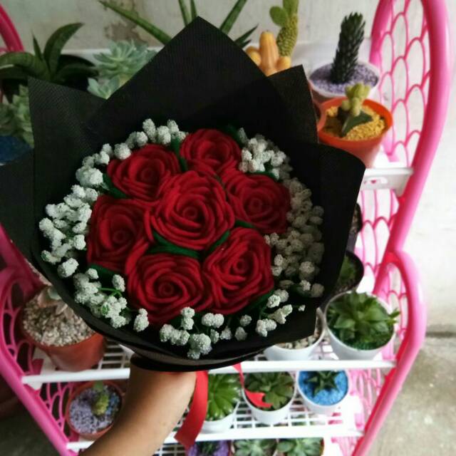 

Murah buket bunga flanel