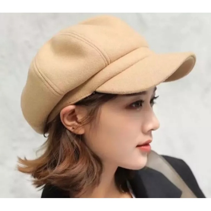 Topi Apollo Dewasa Wanita Korean / Pet Cap Hat Casual Trendy Stylish