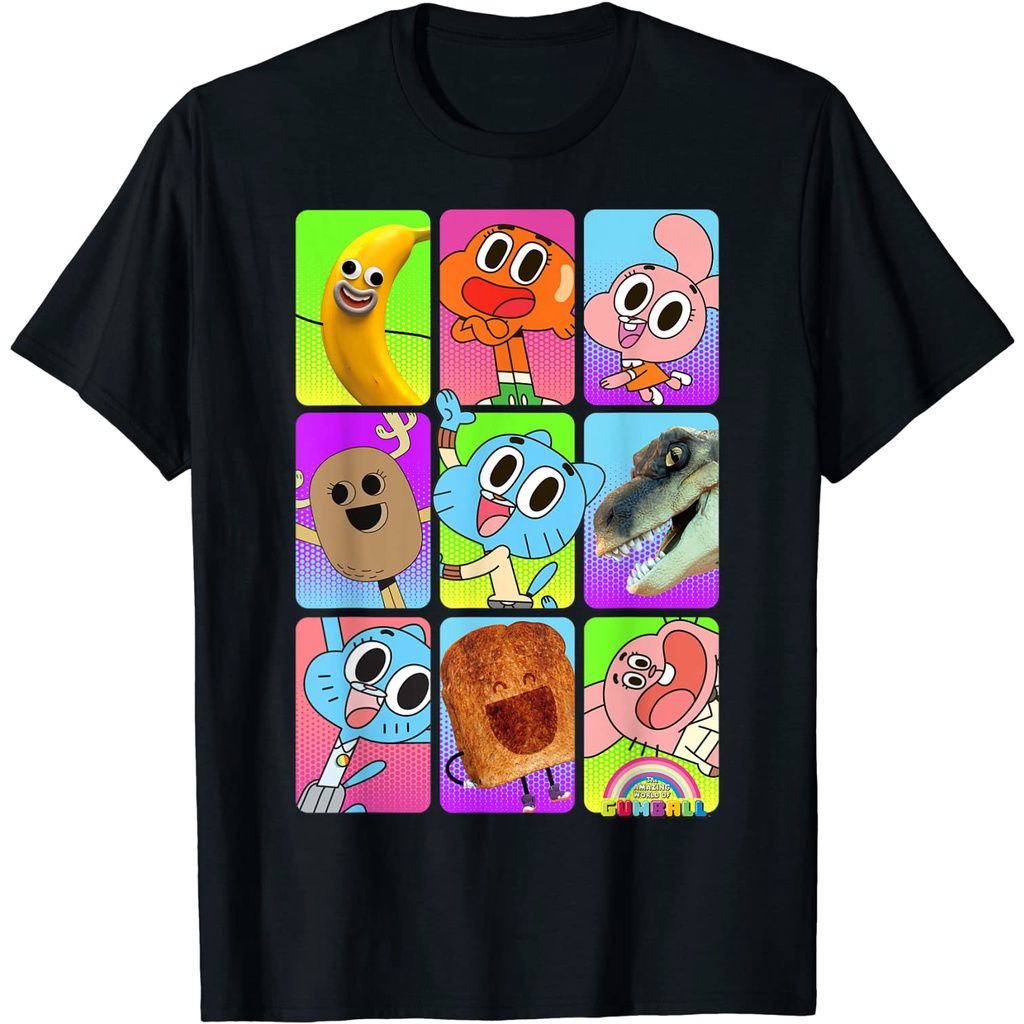 Kaos Anak CN Amazing World of Gumball Cast Pictures Graphic T-Shirt  Fashion Baju Atasan Anak Laki L