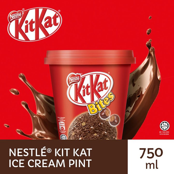 Kit Kat Ice Cream Bites Pint 750ml barcode 9556001134547