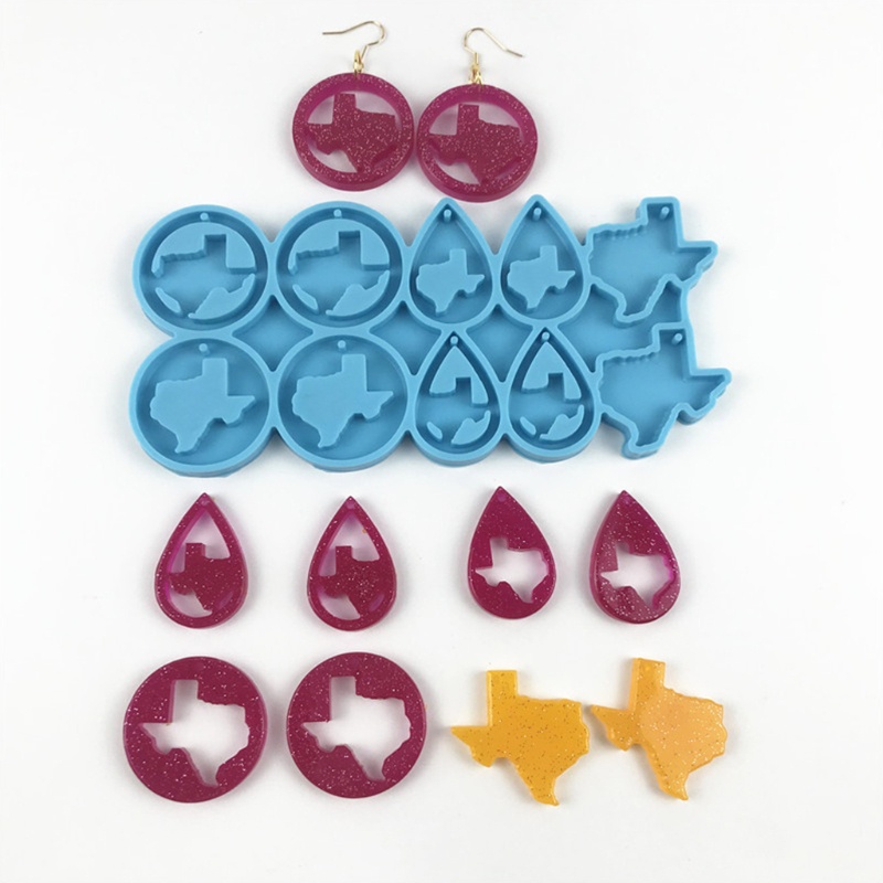 SIY  Earrings Epoxy Resin Mold Ear Studs Dangle Casting Silicone Mould DIY Crafts Jewelry Pendants Casting Tool