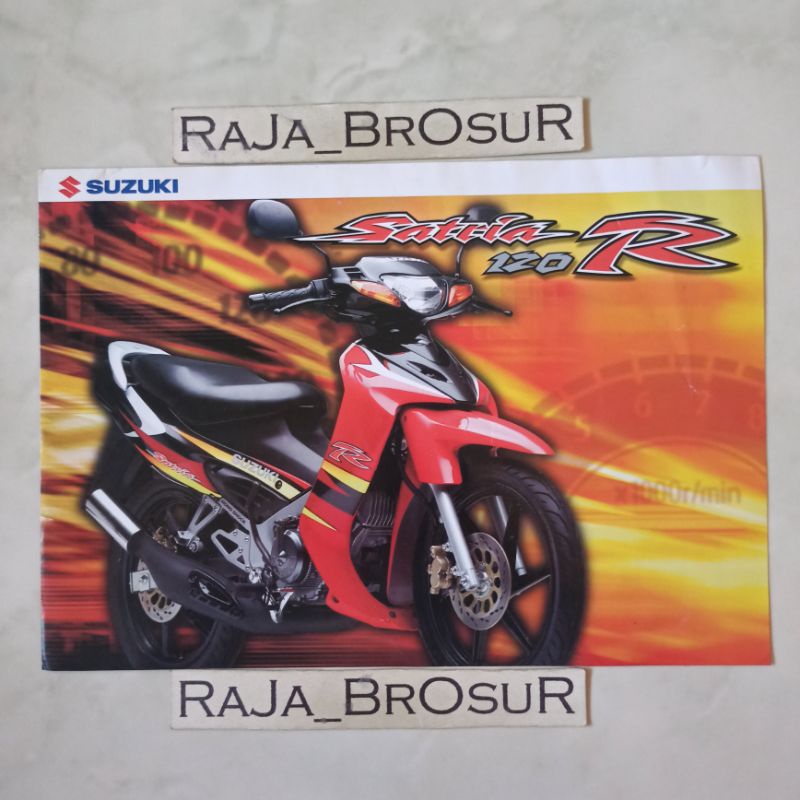 Poster brosur katalog leaflet jadul lawas Suzuki Satria 120R Satria 120 R Satria Hiu Satria Lscm 200