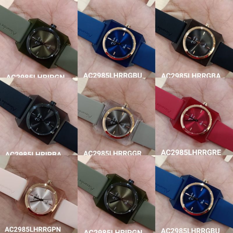 Jam Wanita AC2985 Rubber Original || AC 2985 LH Ori