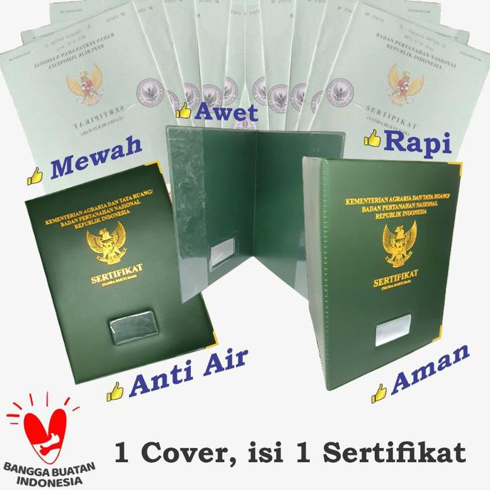 Cover Sertifikat Tanah / Map Sertifikat Tanah / Dokument Organizer