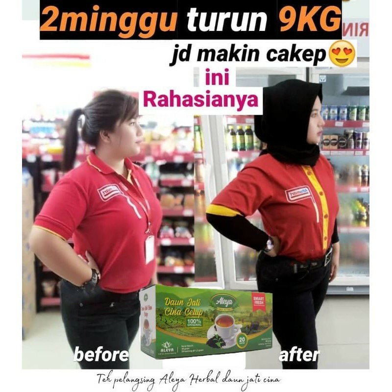 

teh daun jati pelangsing celup