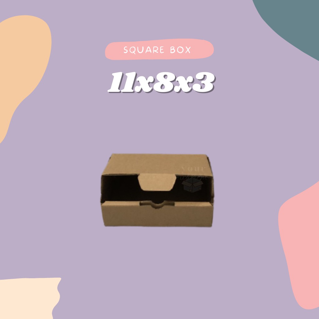 

SQUARE BOX 11x8x3 // DUS PACKAGING OLSHOP MURAH / DUS KEMASAN CORRUGATED E-FLUTE DIE CUT