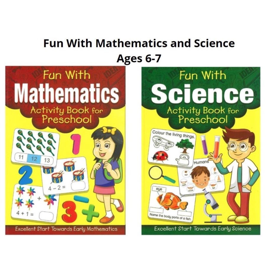 Fun With Mathematics Science Activity Book for Preschool P1 6-7 years old