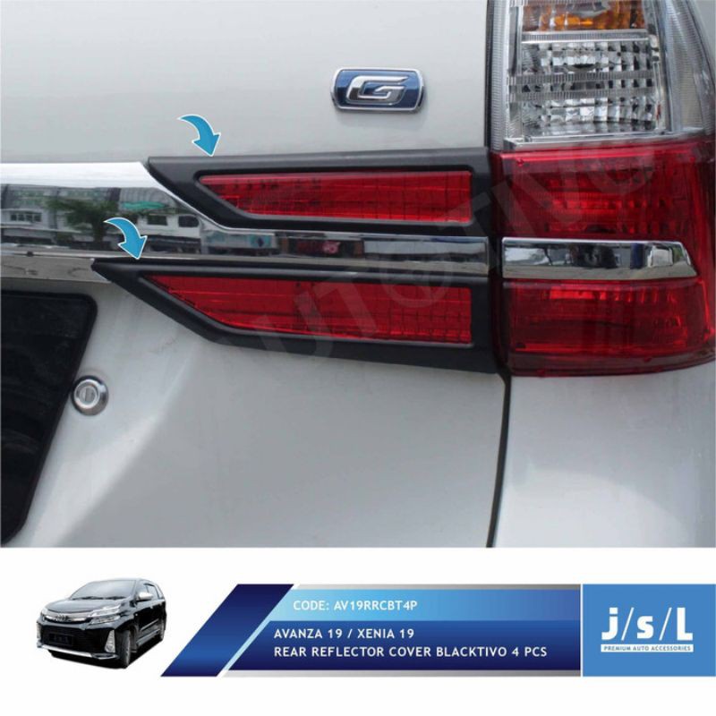 Garnis Belakang Avanza / Xenia 2019 Tail Lamp Garnish Blacktivo