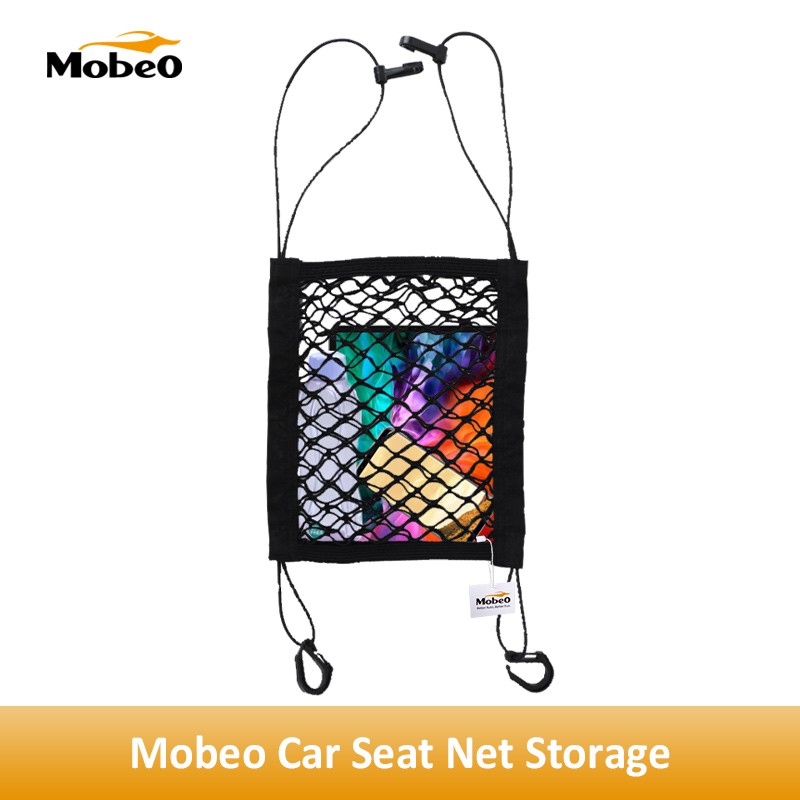 

Mobeo Car Seat Net Storage Jaring Penyimpanan Jok Mobil Praktis dan Elastis
