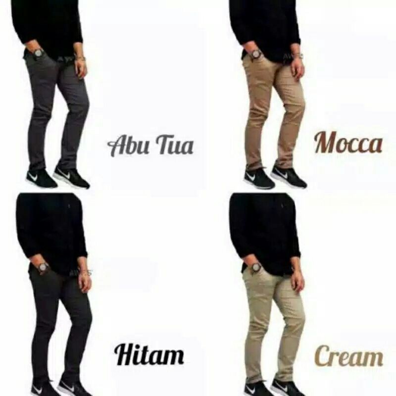 CELANA CHINO PRIA MODEL SLIMFIT SIZE 27-38