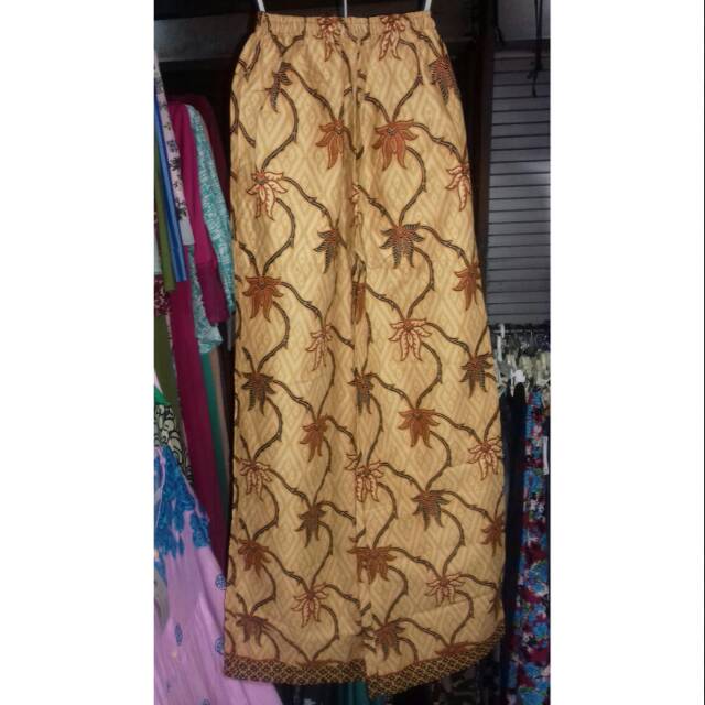 CELANA BATIK ASLI - CELANA KULOT PLISKET - CELANA KULOT BERMOTIF