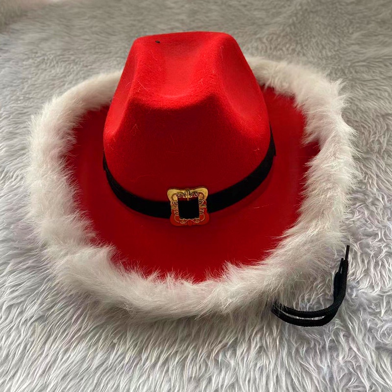 Topi santa sinterklas dewasa koboi cowboy