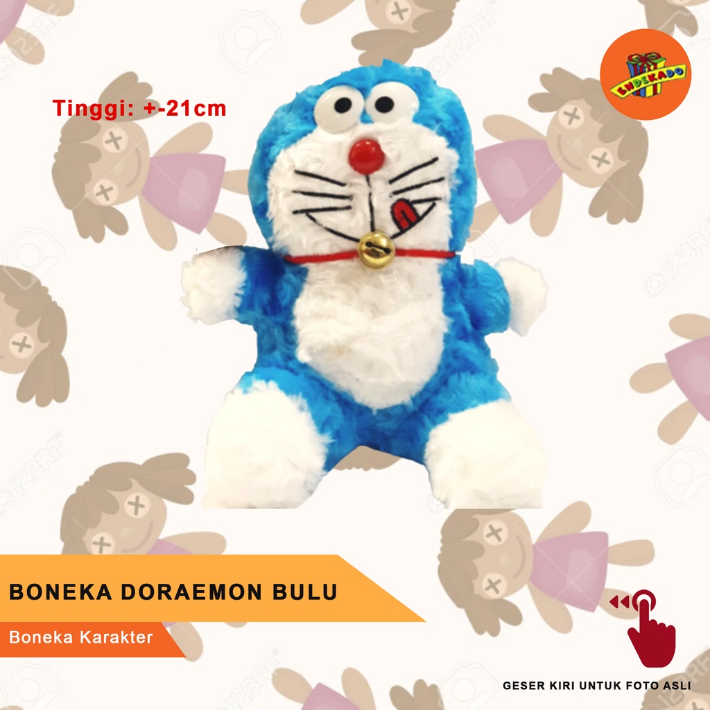 BONEKA DORAEMON BULU - Boneka Karakter