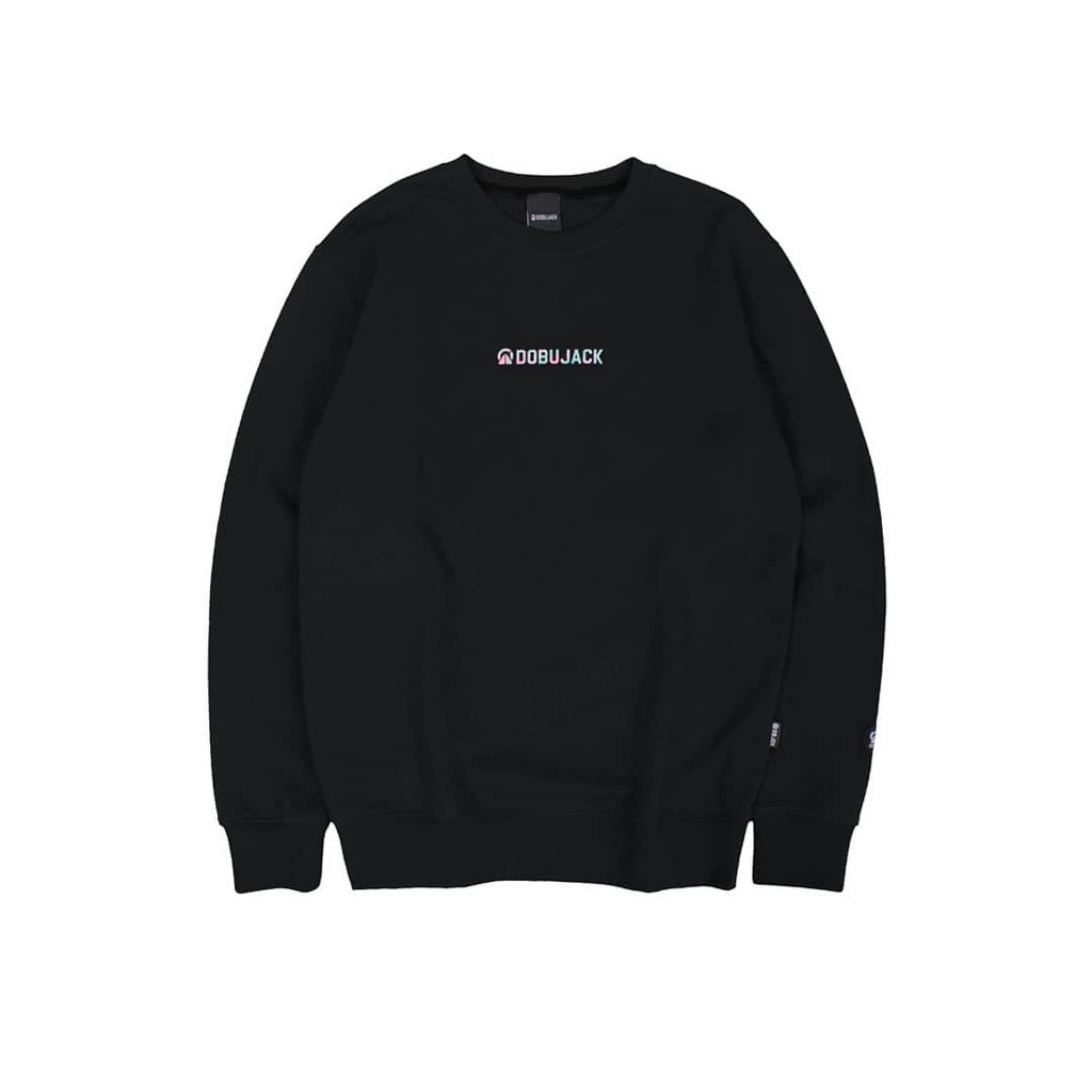 SWEATER DOBUJACK MOTIF SIMPEL CREWNECK DOBUJACK HITAM SWEATER PRAI