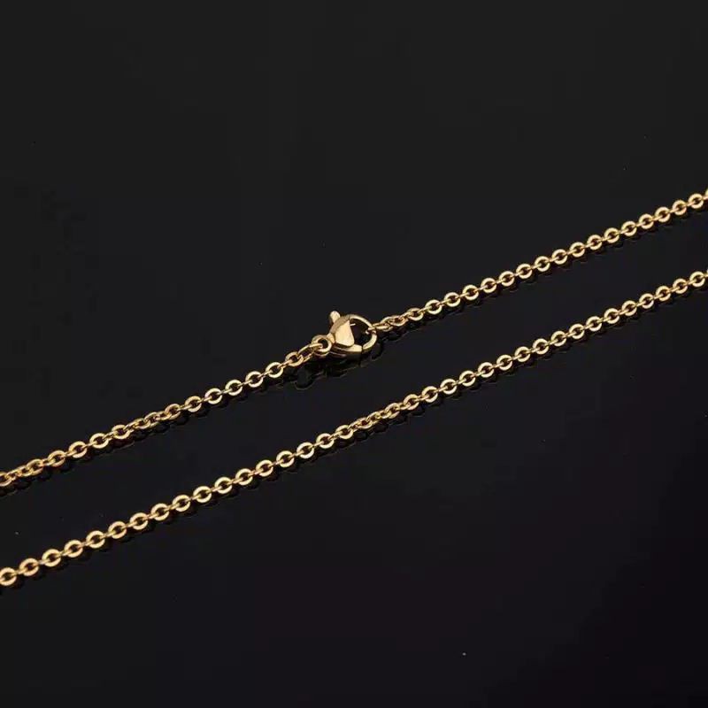 KALUNG NURI KECIL PRIA WANITA WARNA GOLD PANJANG 45CM 50CM 60CM